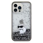 Karl Lagerfeld KLHCP13XLKCNSK iPhone 13 Pro Max 6.7" transparent hardcase Liquid Glitter Choupette - imagine 3