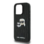 Karl Lagerfeld KLHCP16XPGKLKCPK iPhone 16 Pro Max 6.9" black hardcase Monogram Karl&Chaoupette - imagine 6