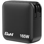 Wall Charger Verbatim Mini GaN 165W 3xUSB-C PD/1x USB-A QC black 32216 - imagine 4