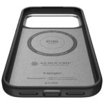 Spigen Enzo Aramid "T" Mag MagSafe Case for iPhone 17 Pro Black Silver - imagine 8