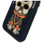 Nimmy case iPhone 15 6.1" black Glasses Cool Dog - imagine 9