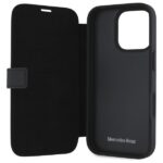 Mercedes MEBKP16X23RBGVK iPhone 16 Pro Max 6.9" black bookcase Leather Wood Imitation - imagine 7