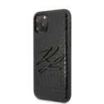 Karl Lagerfeld KLHCN58CRKBK iPhone 11 Pro hardcase black Croco - imagine 2