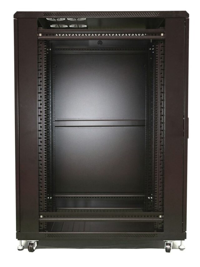 Extralink 27U 600x800 Black | Rackmount cabinet | standing - imagine 5