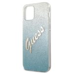Guess GUHCP12SPCUGLSBL iPhone 12 mini 5,4" blue hardcase Glitter Gradient Script - imagine 6