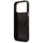 Case Guess Grained Strass Logo MagSafe for iPhone 17 Pro Max black - imagine 7