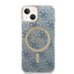 Guess Set GUBPP14MH4EACSB Case+ Charger iPhone 14 Plus / 15 Plus 6.7" blue hard case 4G - imagine 3