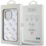 Guess GUHCP15LPG4GPH iPhone 15 Pro 6.1" white hardcase 4G Triangle Metal Logo - imagine 8