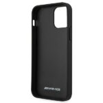 AMG AMHCP12LOSDBK iPhone 12 Pro Max 6.7" black hardcase with Leather Curved Lines - imagine 7