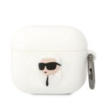 Karl Lagerfeld KLA3RUNIKH AirPods 3 cover white Silicone Karl Head 3D