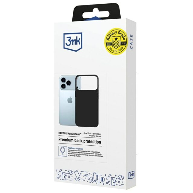 3MK Hardy MagSilicone Case for Apple iPhone 17 Pro Graphite - imagine 9