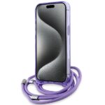 Karl Lagerfeld KLHMP15LHCKCKLCU iPhone 15 Pro 6.1" purple hardcase IML Crossbody Monogram K - imagine 4