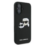 Karl Lagerfeld KLHMP16MSKCHPPLK iPhone 16 Plus 6.7" black hardcase Silicone Double Heads Print - imagine 4