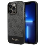 Guess GUHCP14XG4GLGR iPhone 14 Pro Max 6,7" grey hard case 4G Stripe Collection
