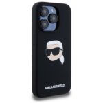 Karl Lagerfeld KLHMP15XSKHPPLK iPhone 15 Pro Max 6.7" black hardcase Silicone Karl Head Print - imagine 4
