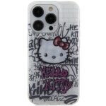 Hello Kitty HKHCP14LHDGPHT iPhone 14 Pro 6.1" white hardcase IML Kitty On Bricks Graffiti - imagine 3