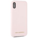 Karl Lagerfeld KLHCPXSLLPG iPhone X/Xs hardcase light pink Silicone - imagine 5