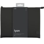 UNIQ Lyon Case laptop Sleeve 14" midnight black Waterproof RPET - imagine 3
