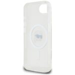 Case Karl Lagerfeld IML Metal Karl Head MagSafe for iPhone 16e white - imagine 7