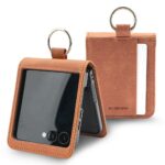Mercury Basic Diary Case for Samsung Galaxy Z Flip7 Light Brown