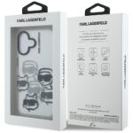 Case Karl Lagerfeld IML Multi K&C Head   Pattern for iPhone 16 transparent - imagine 8