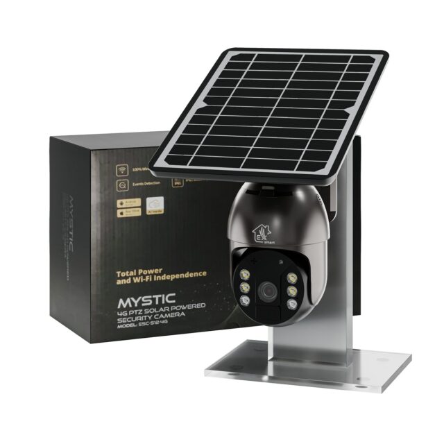 Extralink Mystic 4G PTZ | 3G/4G/LTE camera | with solar panel 8W, 1080p, IP66, 4x 18650 battery, Tuya - imagine 10