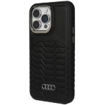 Audi Synthetic Leather MagSafe iPhone 14 Pro 6.1" black hardcase AU-TPUPCMIP14P-GT/D3-BK - imagine 2