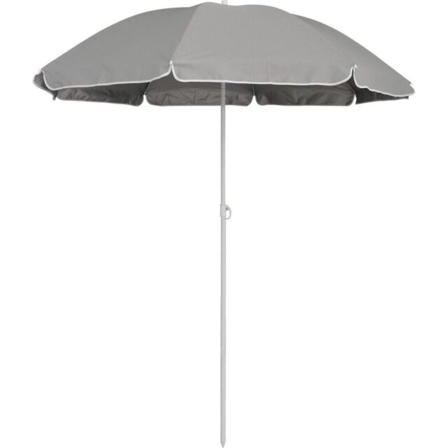Foldable Beach Umbrella Black Forest, 1.8m Grey - imagine 4
