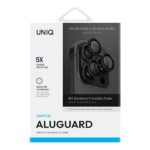 UNIQ Optix Aluminium Camera Lens Protector iPhone 16 Pro 6.3" /16 Pro Max 6.9" midnight black szkło - imagine 2