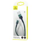 USAMS Braided Cable U55 2A Lightning 1pc for set U55 green 1m SJ448USBSG02 (US-SJ448) - imagine 8