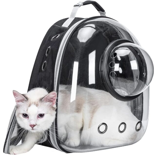 Extralink Pets Transparent Ventilated Cat and Dog Backpack Carrier - Pet-743 - imagine 3