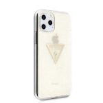 Guess GUHCN58SGTLGO iPhone 11 Pro gold hard case Glitter Triangle - imagine 5
