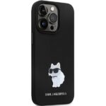Karl Lagerfeld KLHCP14LSMHCNPK iPhone 14 Pro 6.1" black hardcase Silicone C Metal Pin - imagine 4