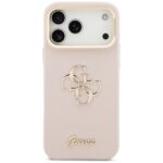 Guess Grained Big 4G & Stand Camera Case for iPhone 17 Pro Max Pink - imagine 3