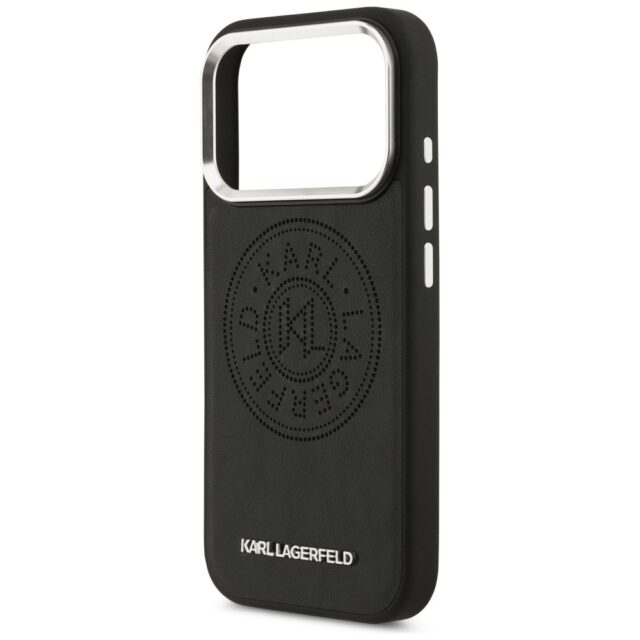 Karl Lagerfeld Point & Metal Logo MagSafe Case for iPhone 17 Pro Max Black - imagine 6