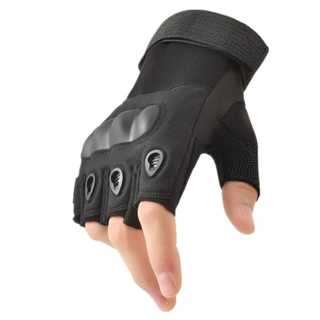 Extralink Military Tactical Combat Gloves Fingerless Survival Size L mil-693 - imagine 3