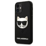 Karl Lagerfeld KLHCP12SCH3DBK iPhone 12 mini 5,4" black hardcase 3D Rubber Choupette - imagine 2