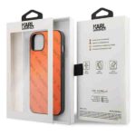 Karl Lagerfeld KLHCP13MPTLO iPhone 13 / 14 / 15 6,1" hardcase orange Perforated Allover - imagine 8