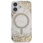Guess HC Resin Bottom Glitter case for iPhone 16 MagSafe gold - imagine 3