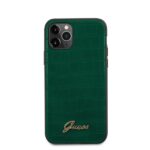 Guess GUHCN58PCUMLCRDG iPhone 11 Pro dark green Croco Collection - imagine 3