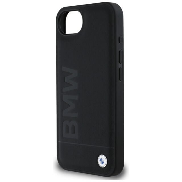 Case BMW Leather Hot Stamp do iPhone 16e black - imagine 6