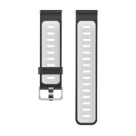 Beline Watch strap 22mm Double ColorSilicone black/white box - imagine 2