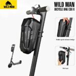 WILDMAN Scooter case/holder ES8XMax frame bag black