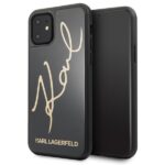 Karl Lagerfeld KLHCN61DLKSBK iPhone 11 6,1" / Xr black hard case Signature Glitter