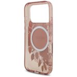 Guess IML Flowers Pearl Strap MagSafe Case for iPhone 17 Pro Pink - imagine 7