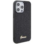 Guess GUHCP15XPMSDGSK iPhone 15 Pro Max 6.7" black hardcase Disco Metal Script - imagine 4