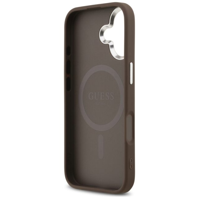 Case Guess 4G Classic Logo MagSafe for iPhone 17 brown - imagine 7