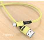 USAMS U52 microUSB 2A Fast Charge Cable 1m yellow SJ435USB03 (US-SJ435) - imagine 2
