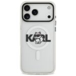 Karl Lagerfeld IML Choupette Sketch Logo MagSafe Case for iPhone 17 Pro Clear - imagine 3