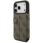 Guess Book 4G Metal Logo Case for iPhone 17 Pro Brown - imagine 5